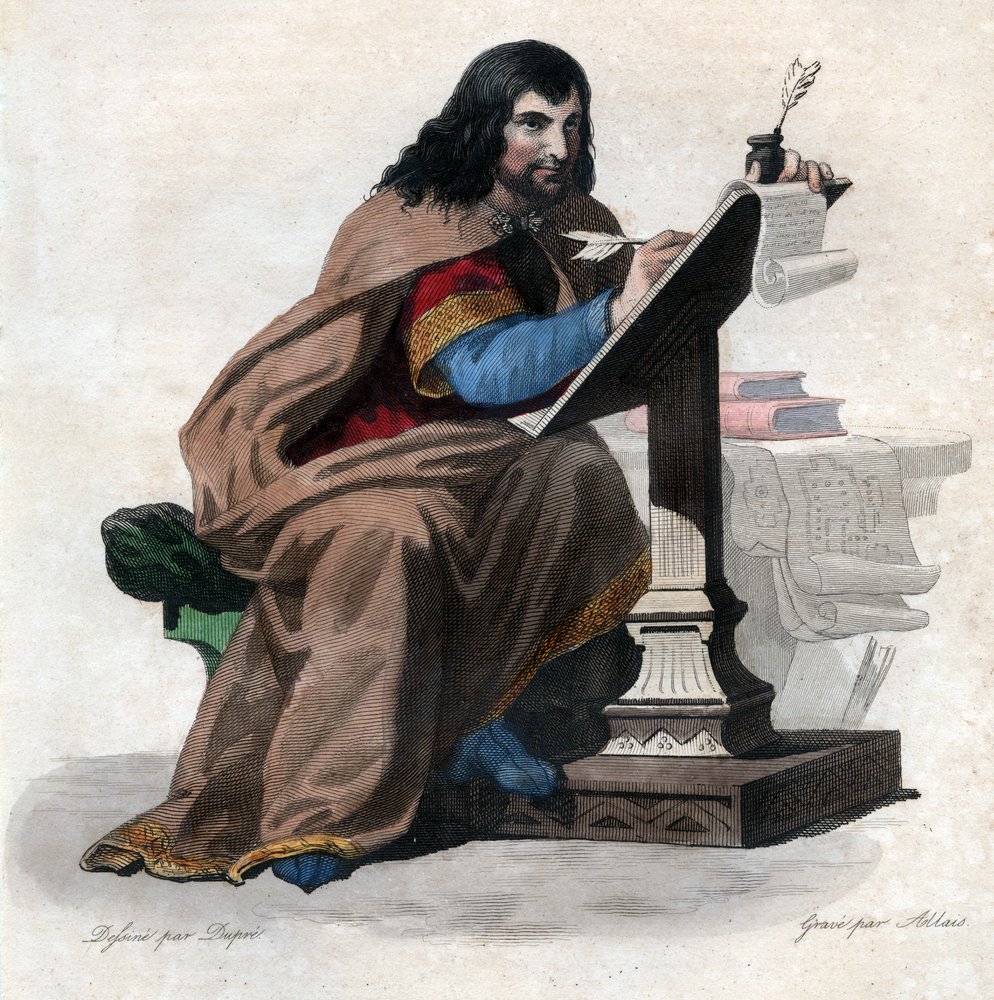 Portrait of Einhard, Frankish scholar and courtier