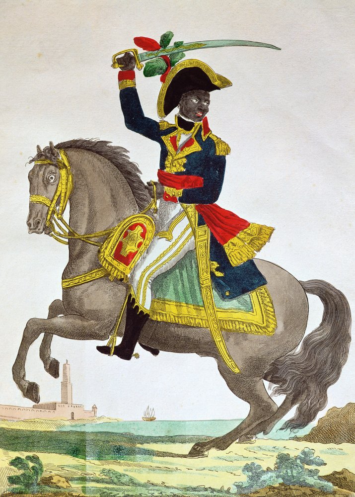 Portrait of Toussaint Louverture (1743-1803) on Horseback, Early 19th ...