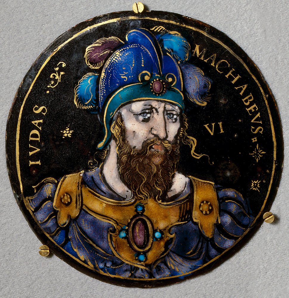 Representation of Judas Maccabee, successor of his father Matathias at ...