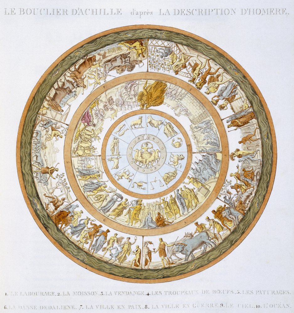 The Shield of Achilles, after the description in Homer
