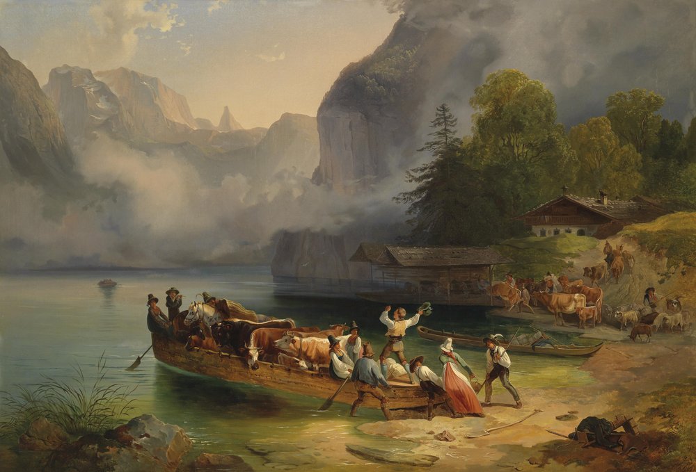 Lake Königssee by Friedrich Gauermann