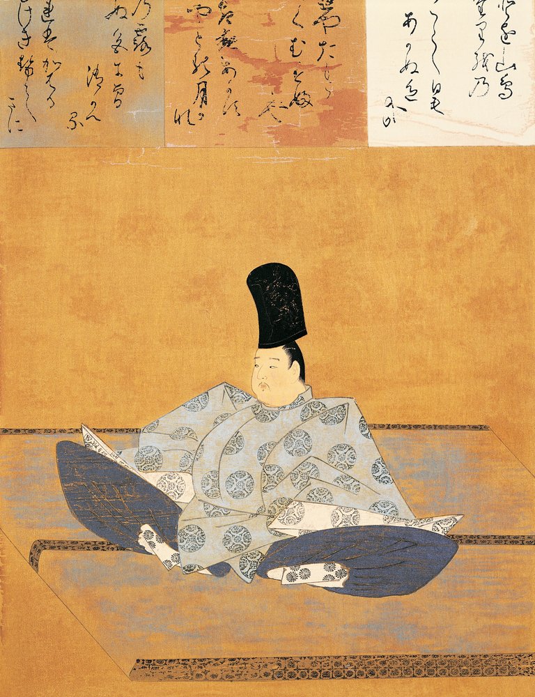 Portrait of Emperor Go-Toba, attributed to Fujiwara no Nobuzane (1176 or c. 1177-1265), Japan, Japanese civilisation by Fujiwara  Nobuzane