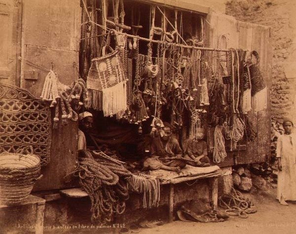 An Egyptian Rope Merchant by G. Lekegian: Fine art print