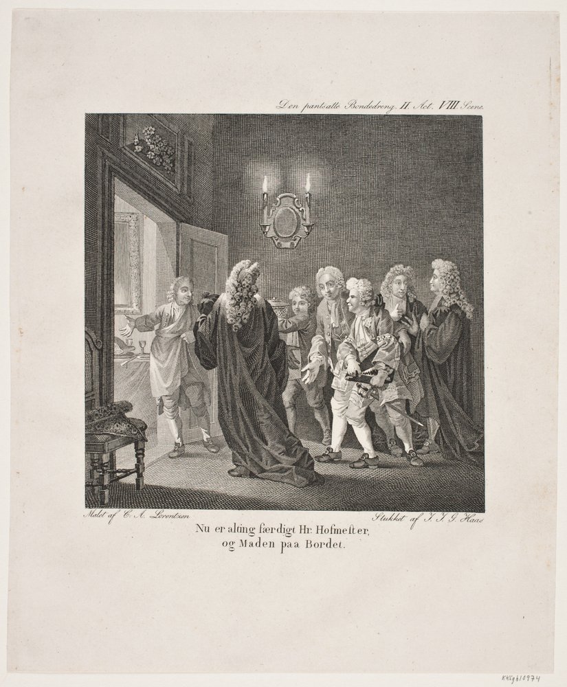 Illustration to Holberg's Comedies by Georg Haas