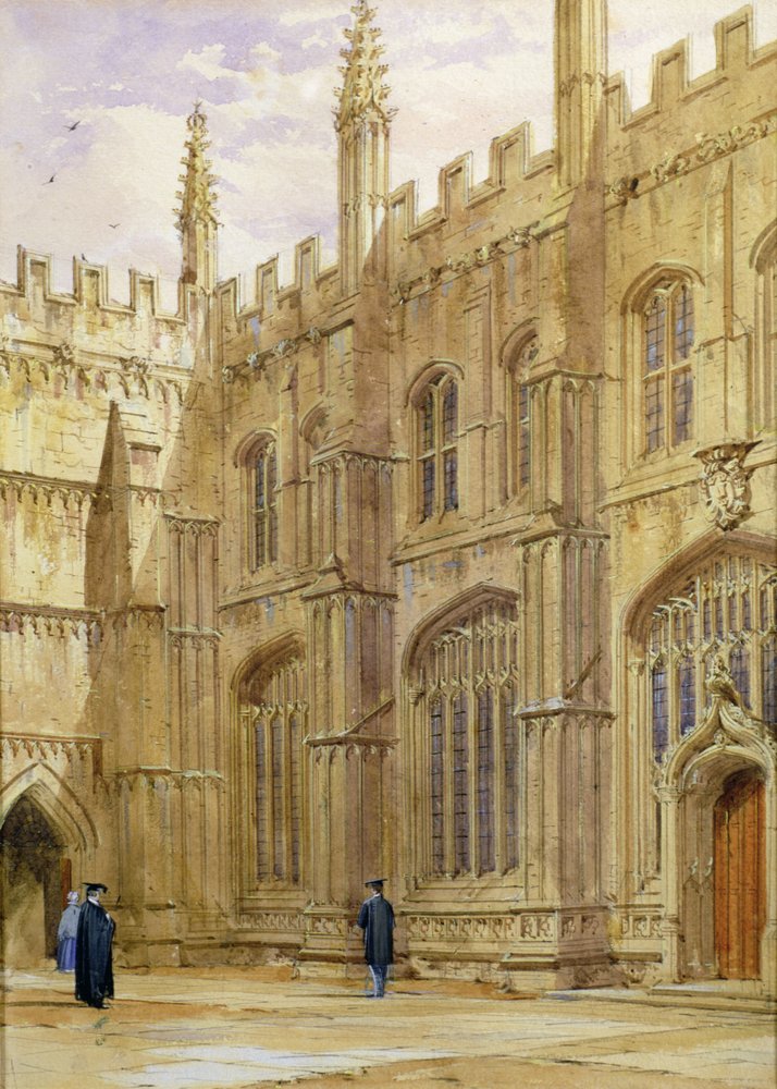 Rugby School by George Pyne: Premium art reproduction