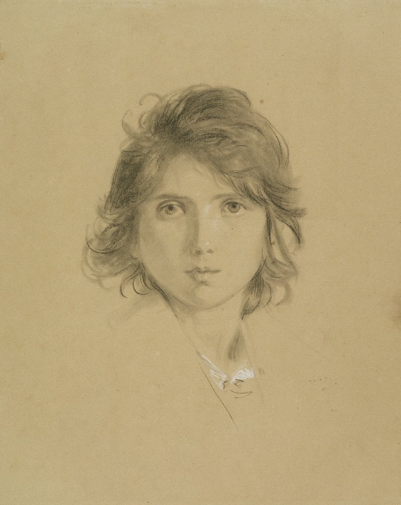 Study for the Head of a Boy in Peasants of the Campagne during the ...