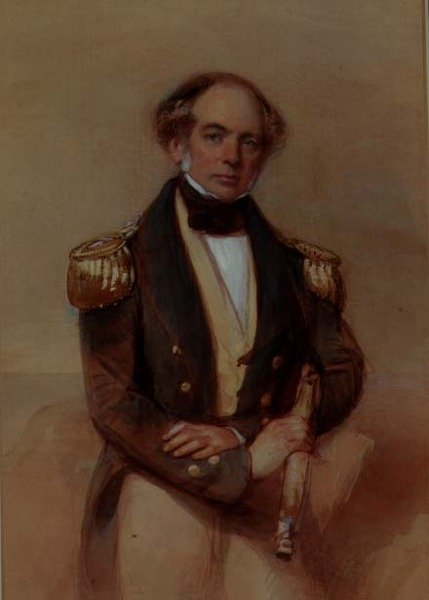 Portrait of a Captain by George Richmond: Fine art print