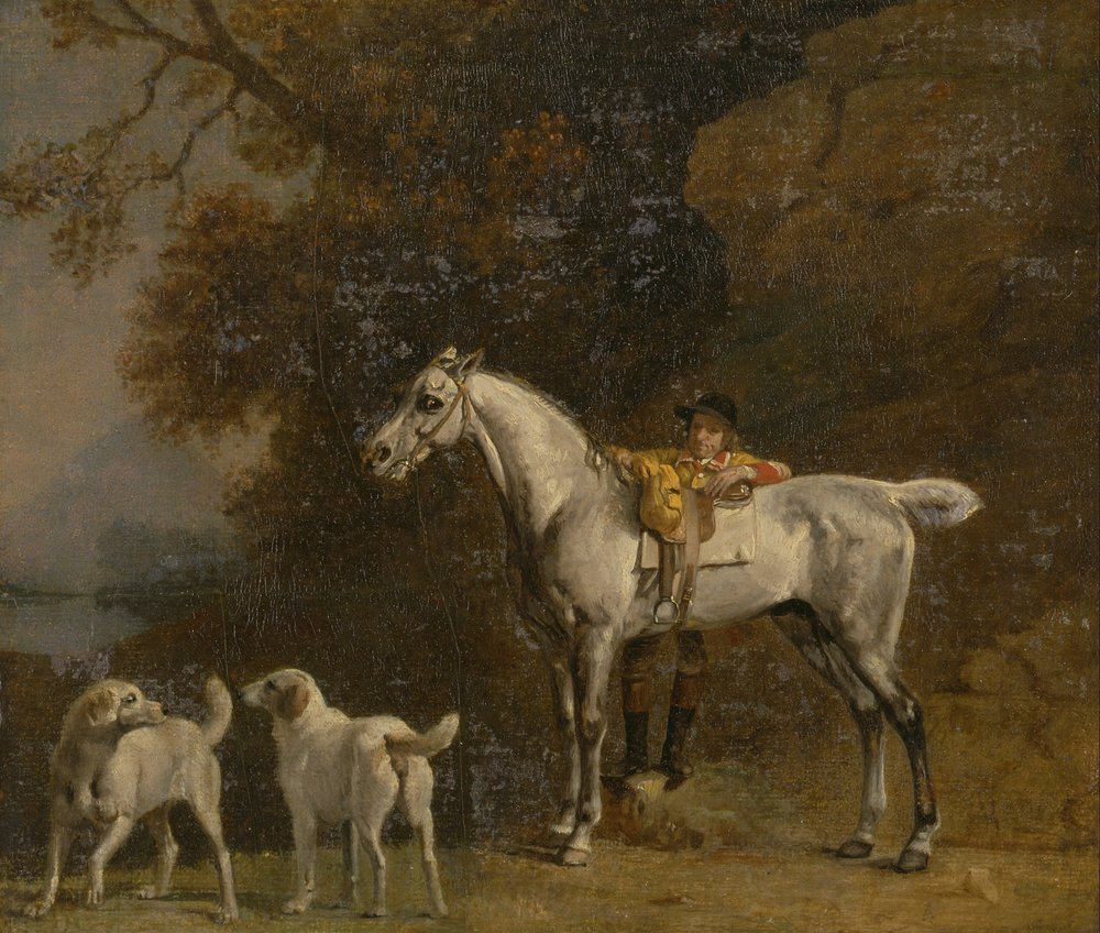 Studies for or after The 3rd Duke of Richmond with the Charleton Hunt by George Stubbs