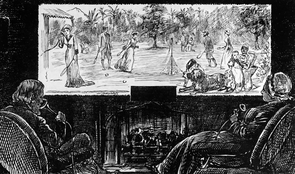George du Maurier Depicting His Vision of the Application of Edison