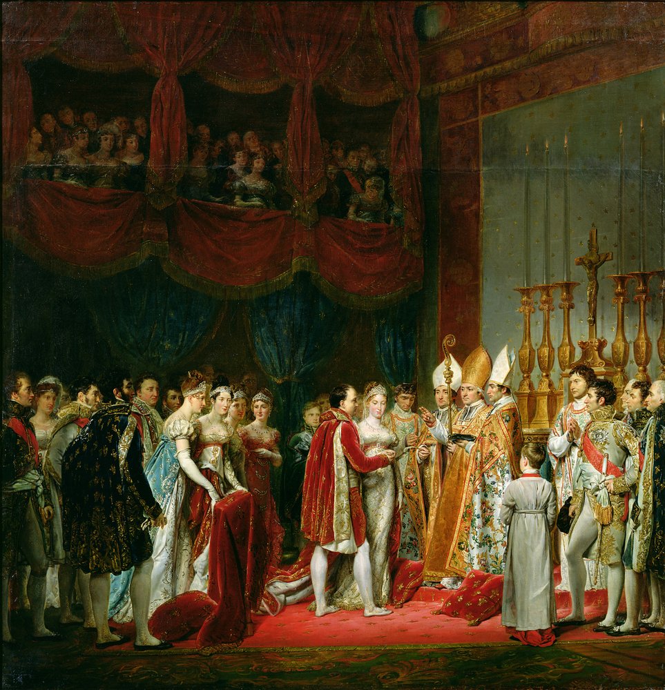 The Marriage of Napoleon I (1769-1821) and Marie Louise (1791-1847), Archduchess of Austria, 2nd April 1810, 1810 by Georges Rouget
