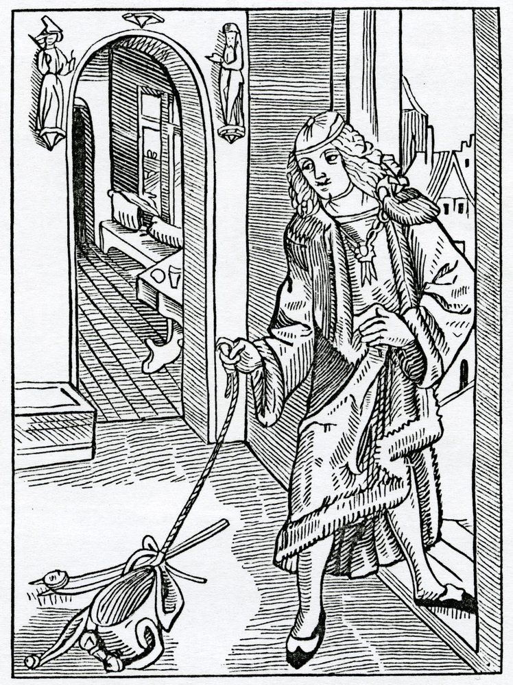 Of disordered and ungodly manners, illustration from Alexander Barclay ...