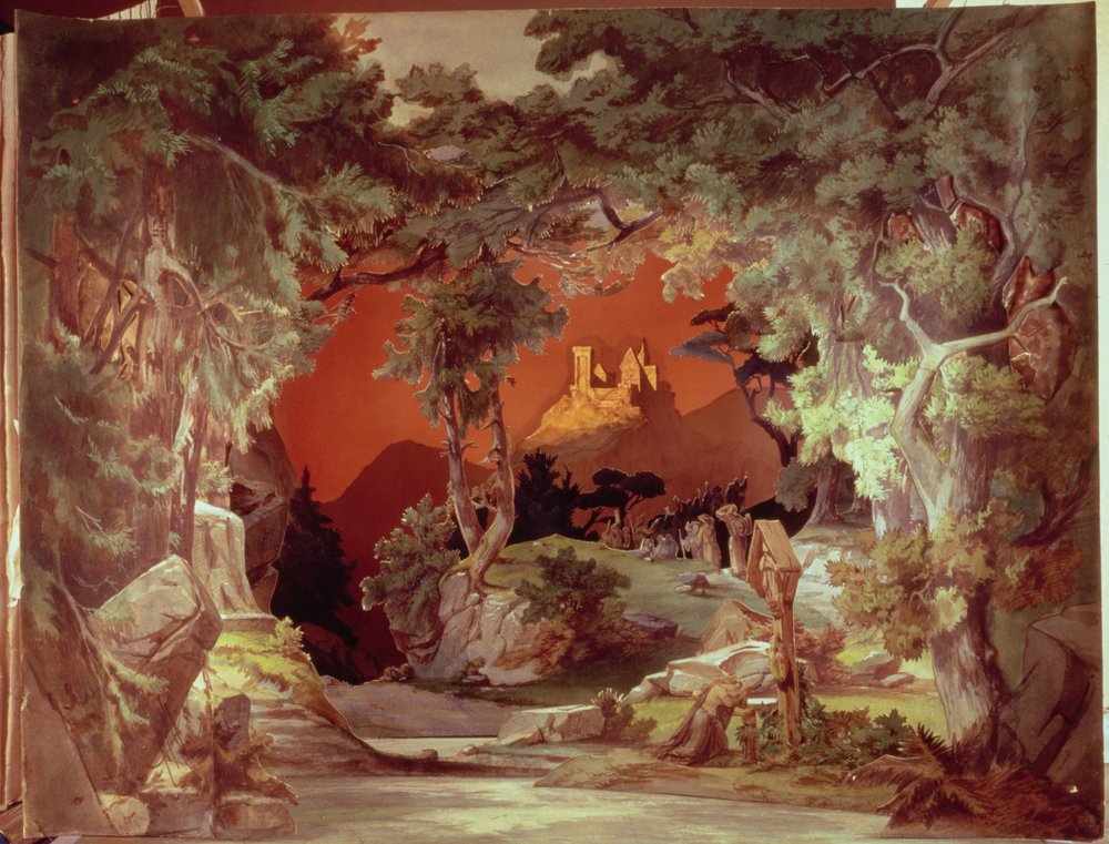 Stage Model for the Opera 'Tannhauser' by Richard Wagner