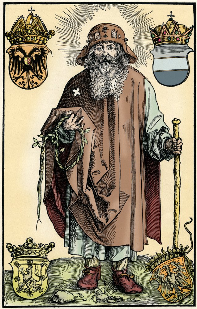Saint Colman of Stockerau by German School: Fine art print