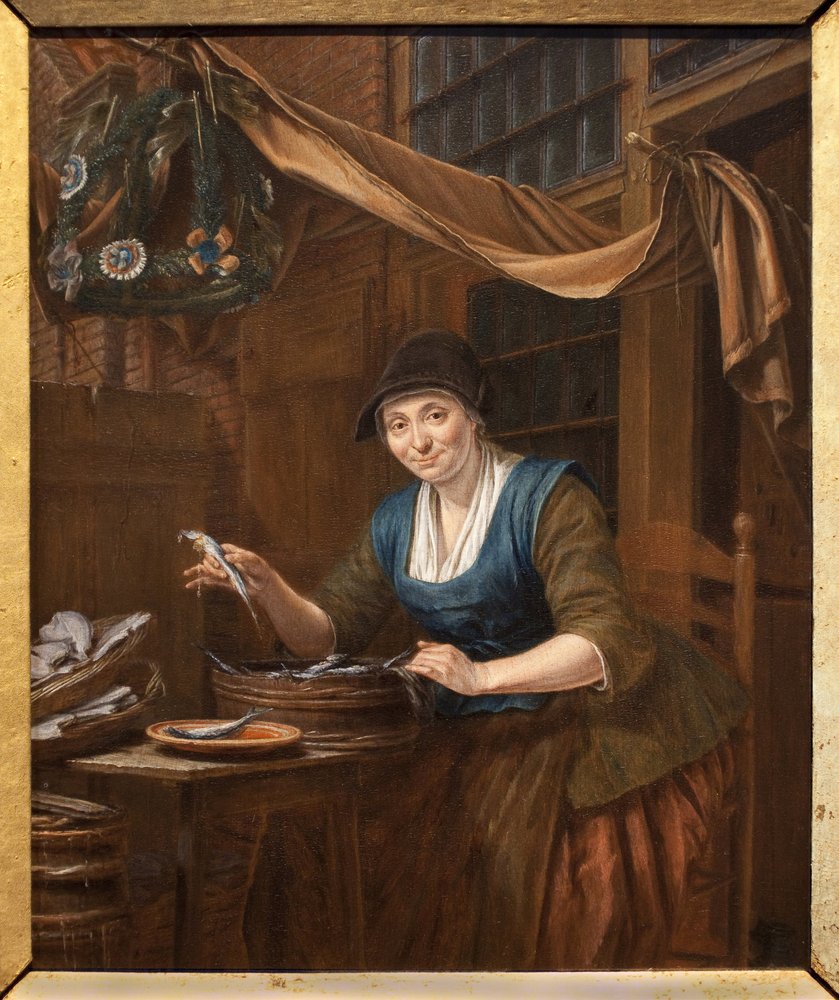 The fishmonger by Gerrit Zegelaar
