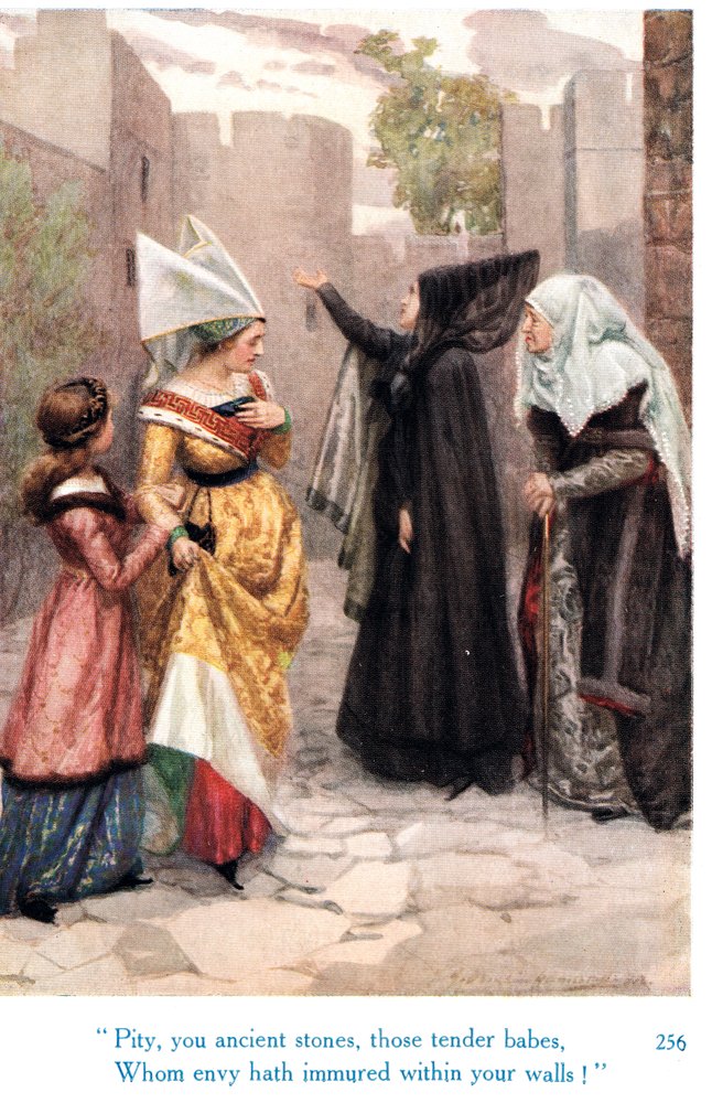 'Pity, you ancient stones, those tender babes, whom envy hath immured ...