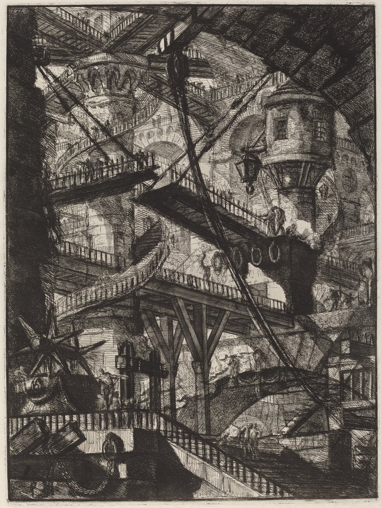 The Drawbridge by Giovanni-Battista Piranesi