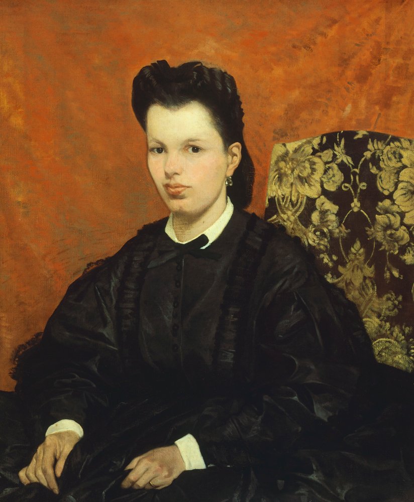 Portrait of his first wife, by Giovanni Fattori by Giovanni Fattori