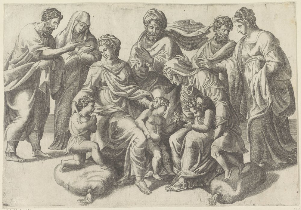 Holy Kinship by Giulio Bonasone