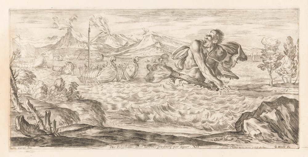 Polyphemus Pursues the Fleet of Aeneas (series title)