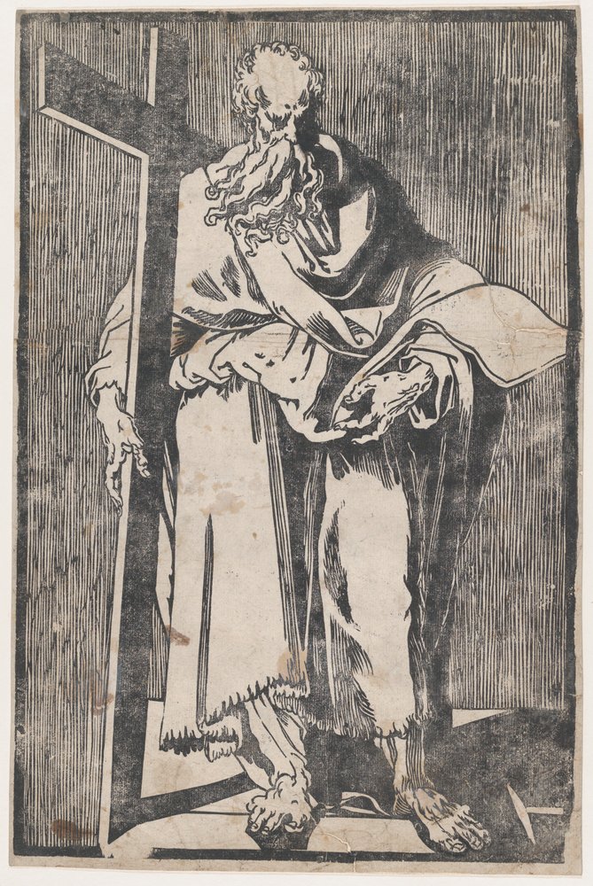 Saint Philip Standing Holding a Book and a Cross by Giuseppe Scolari