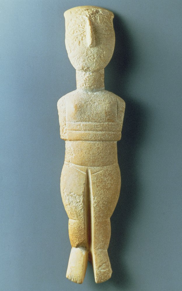 Female figurine, early Cycladic, c.2800-2300 BC by Greek