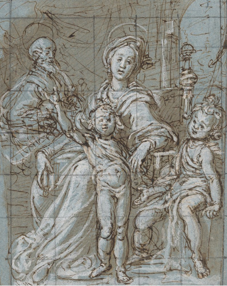 Holy Family with the Infant St. John the Baptist (detail)