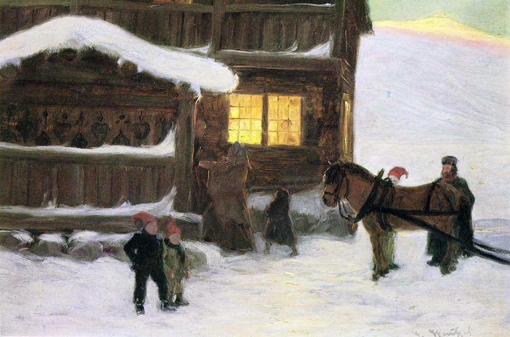 The Guests Arrive by Gustav Wentzel