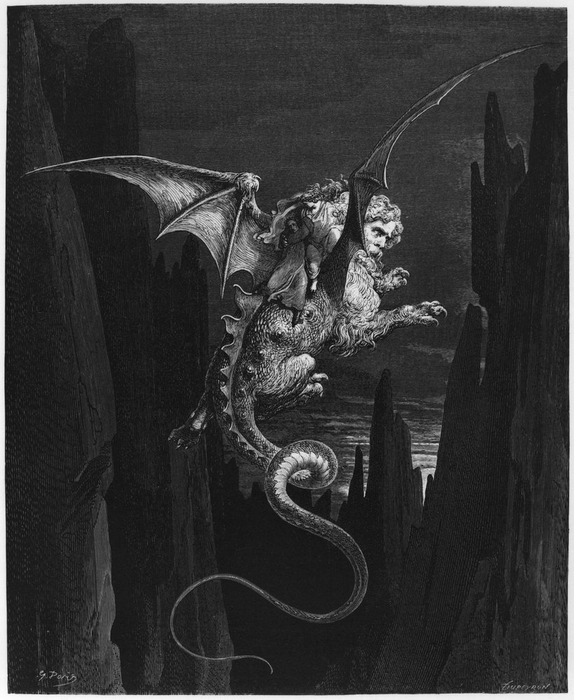 Illustration from 'The Divine Comedy' (Inferno) by Dante Alighieri ...