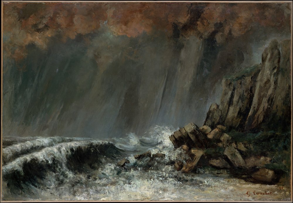 Marine: The Waterspout by Gustave Courbet
