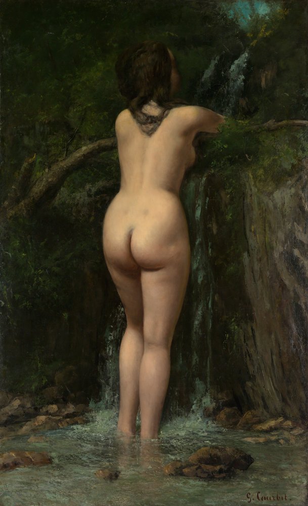 The Source, 1862. by Gustave Courbet