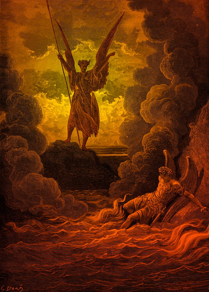 Paradise Lost: Satan and Beelzebub by Doré by Gustave Dore