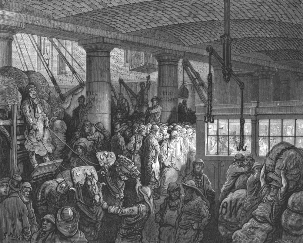 St. Katherine's Dock by Gustave Dore: Buy fine art print