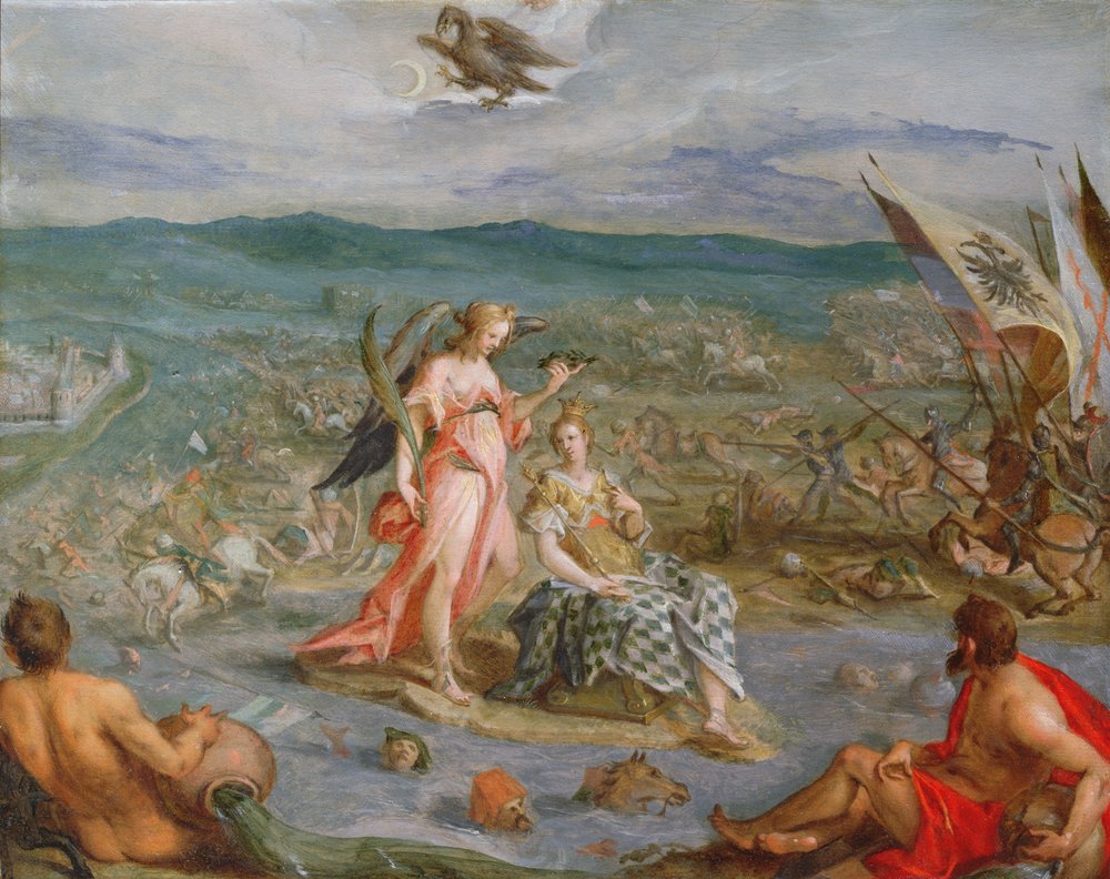 Allegory of the Turkish Wars: The Battle of Sissek 1593 by Hans von Aachen