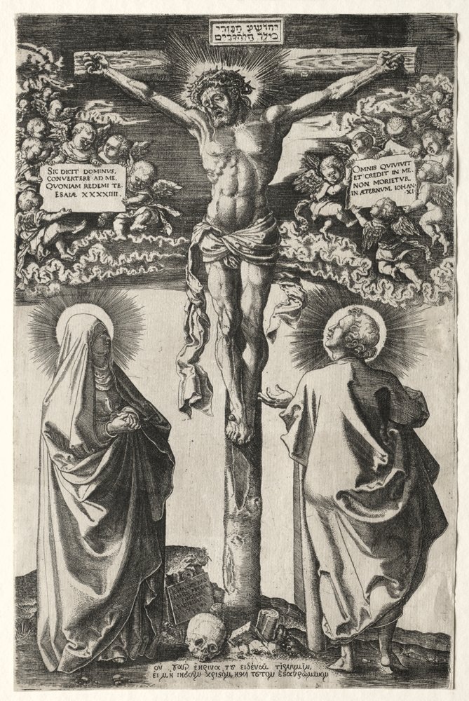 Christ on the Cross Between the Virgin and St. John