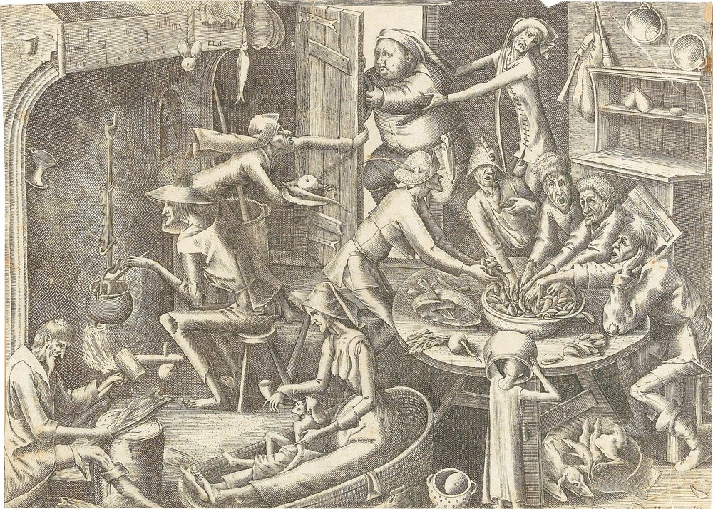 The Poor Kitchen After Pieter Brueghel I, ca 1563 by Hans Liefrinck the Elder