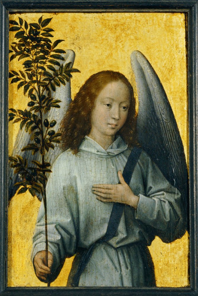 Angel Holding an Olive Branch, Emblem of Divine Peace