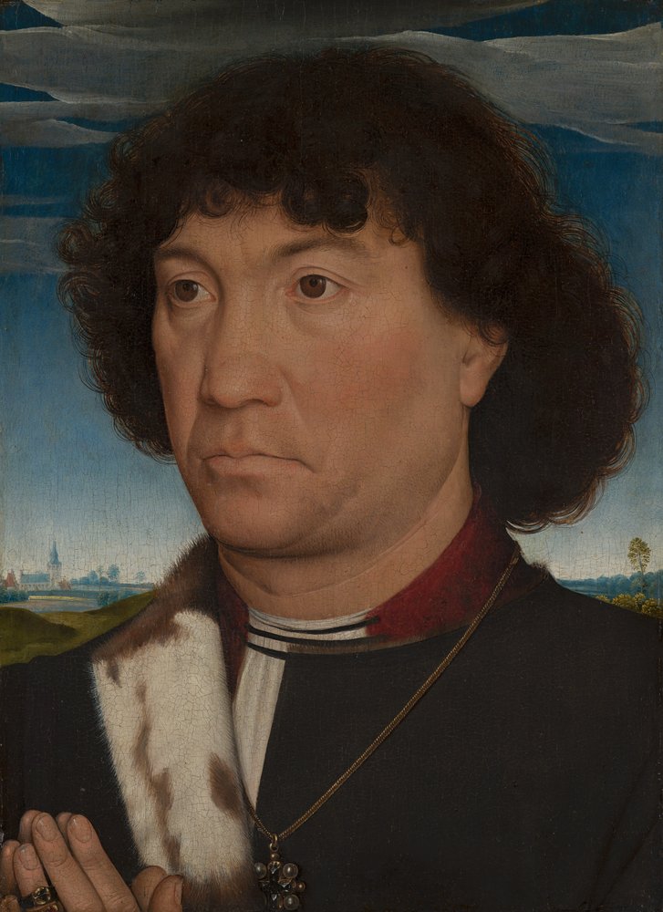 Portrait of a man of the Lespinette family by Hans Memling