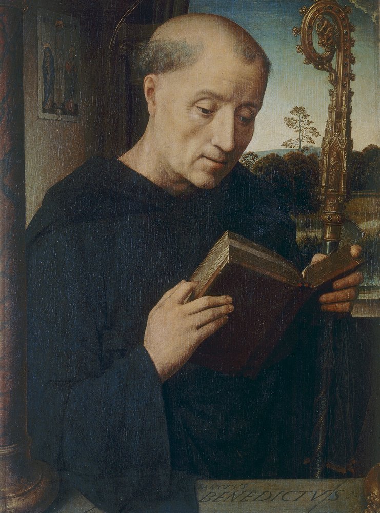 St. Benedict, 1487 by Hans Memling
