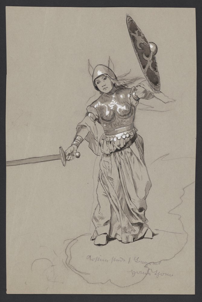 Fighting Valkyrie by Hans Thoma