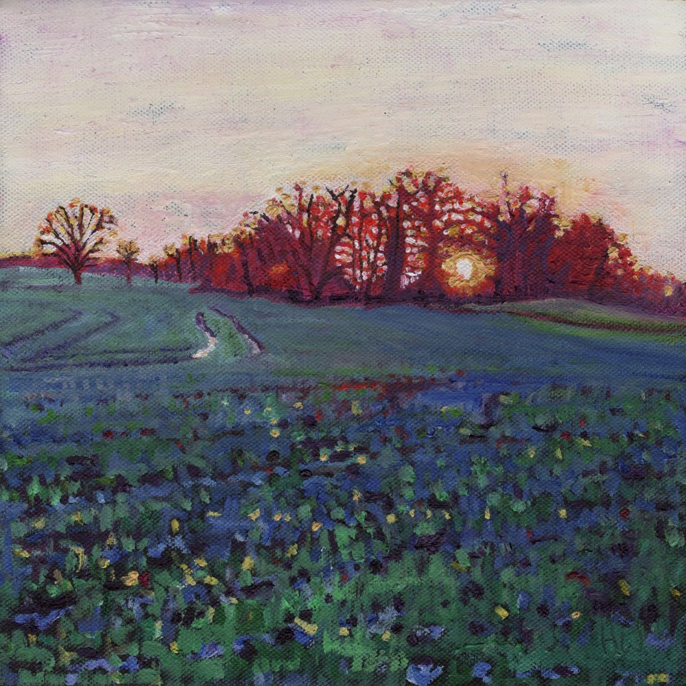 Sun greets the earth, 2012 by Helen White