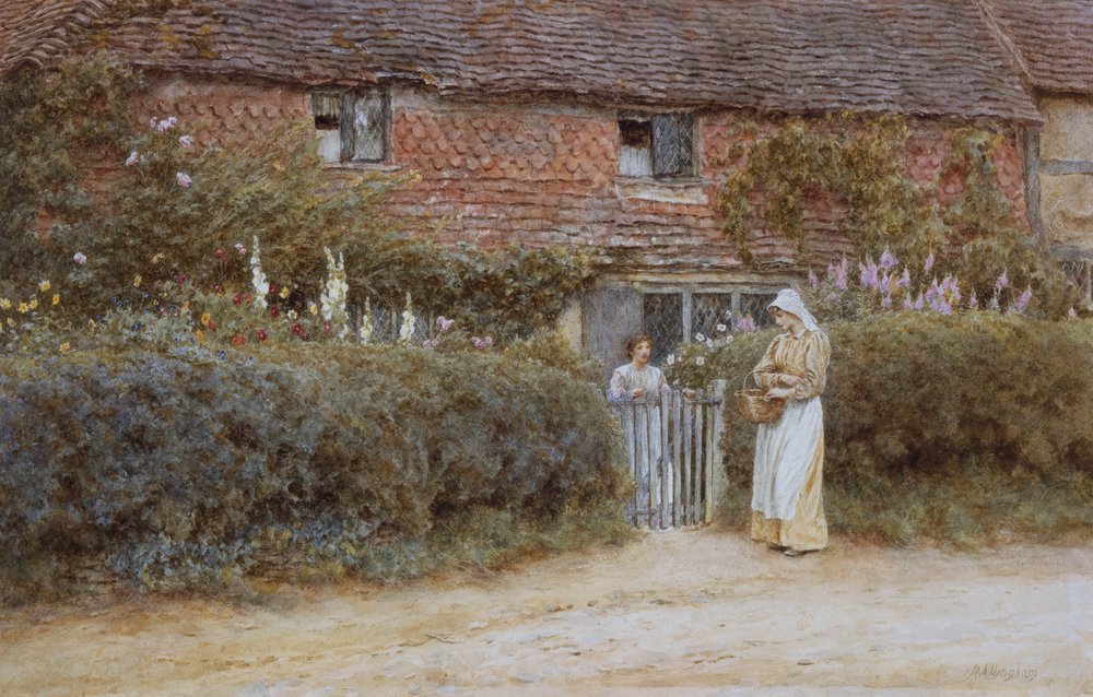 A Cottage at Haslemere by Helen Allingham