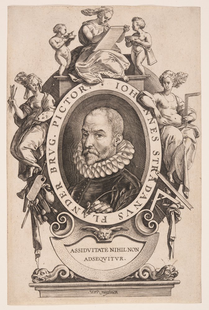 Johannes Stradanus by Hendrick Goltzius: Fine art print