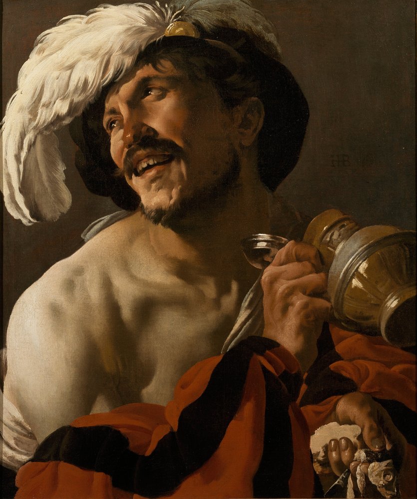 The Merry Drinker by Hendrick Jansz Terbrugghen