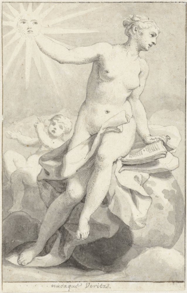 Seated Allegorical Female Figure by Hendrik van Limborch