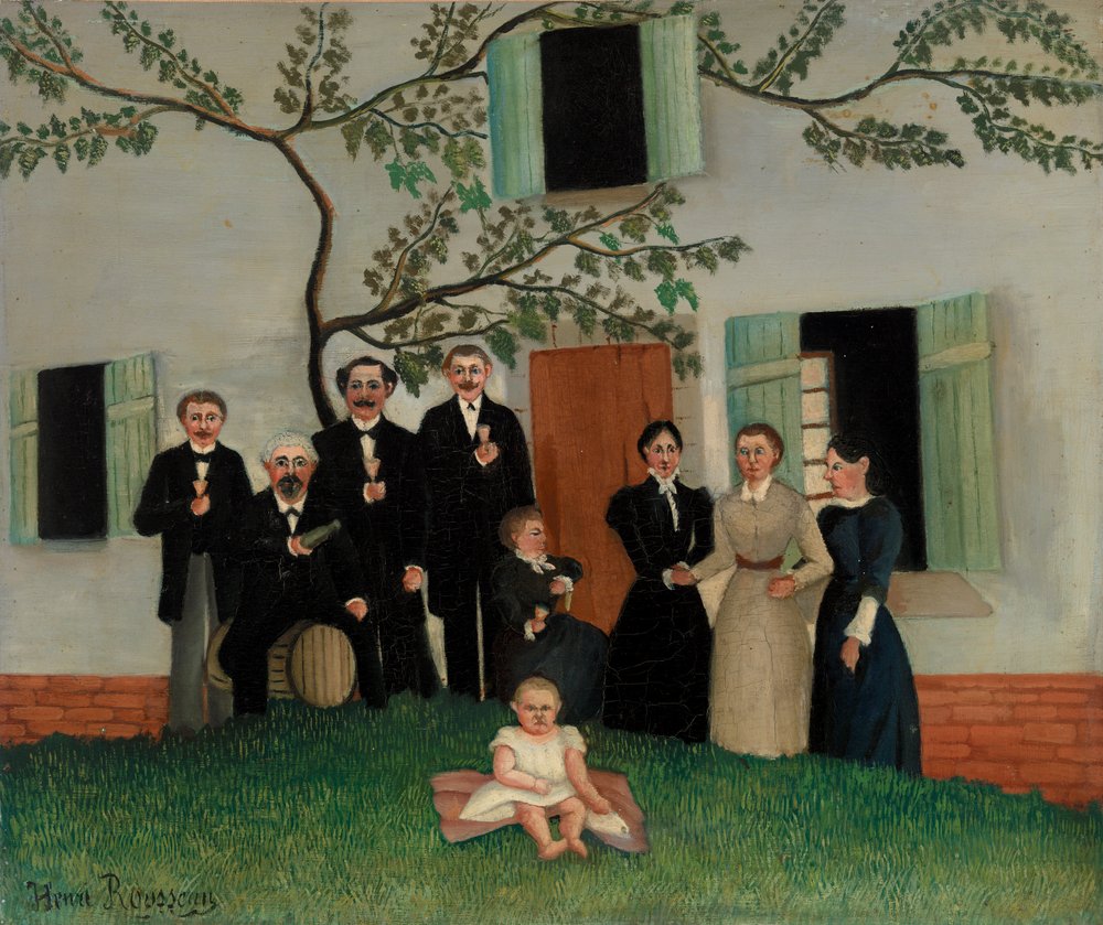 The Family by Henri J.F. 1844-1910 Rousseau