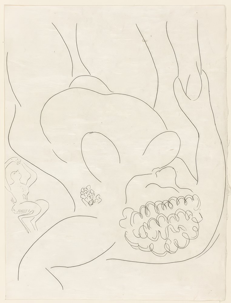 The Punished Clown, Plate Four from Poesies de Mallarmé by Henri Matisse