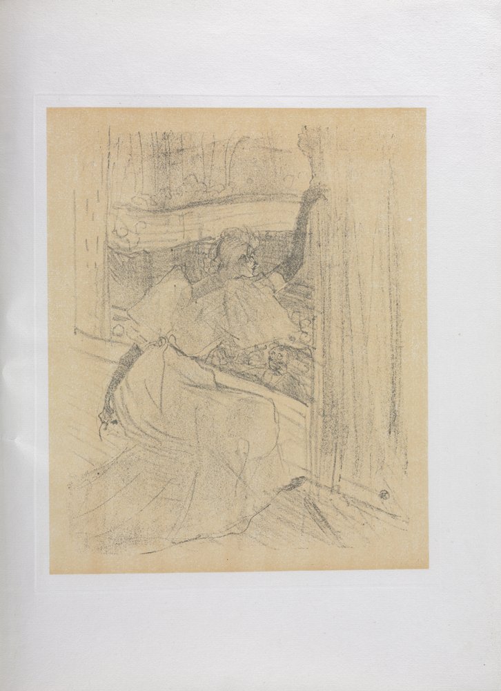 Yvette Guilbert-English Series: Greeting the Public by Henri de Toulouse-Lautrec