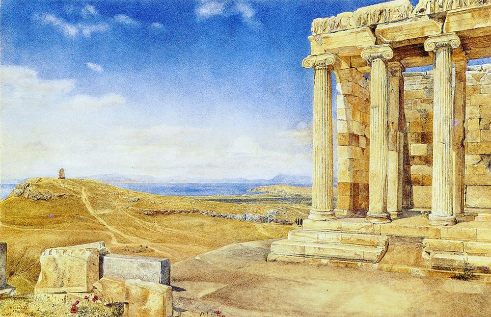 The Temple of Athena Nike, Acropolis, Athens, 1893