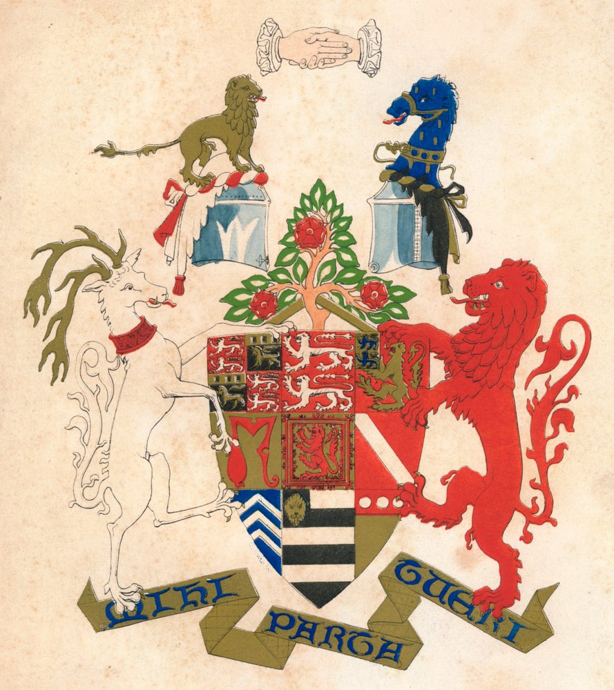 Coat of arms of Stiyleman le Strange, mid 19th century by Henry L
