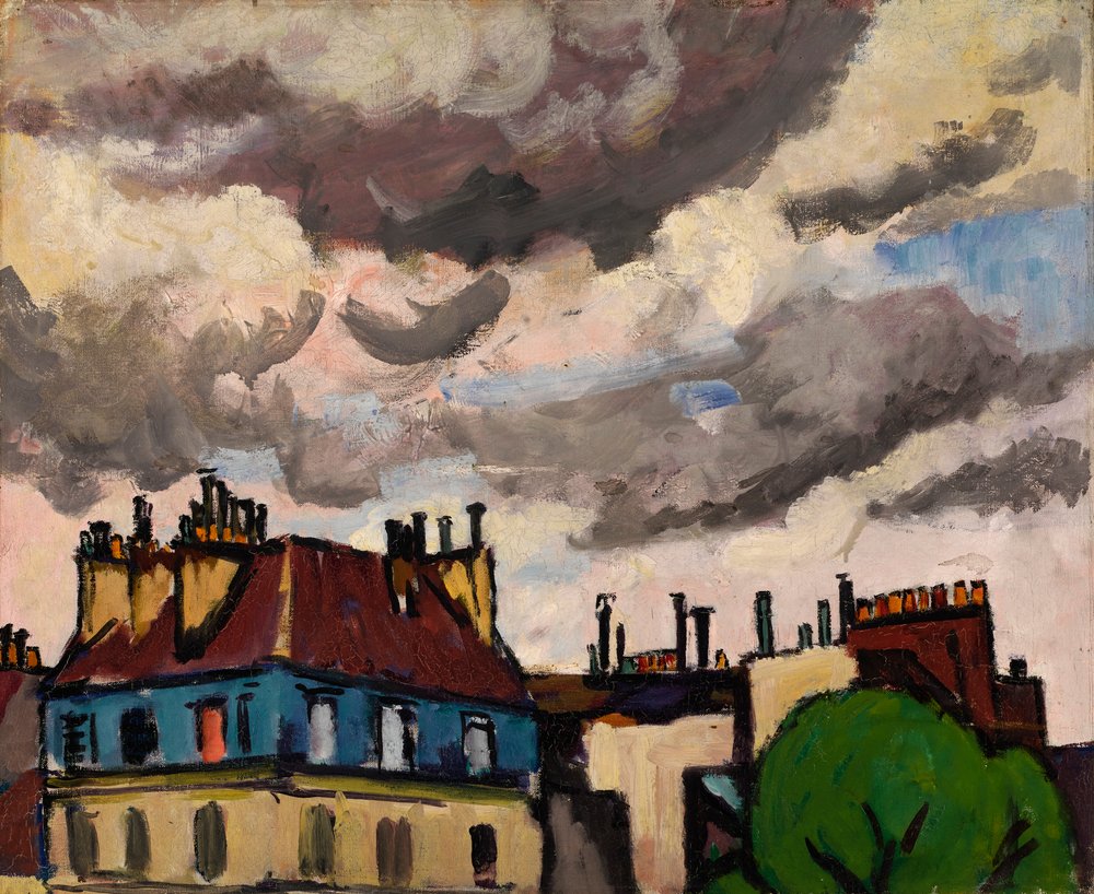 Rooftops and Clouds, Paris, 1910-1912 by Henry Lyman Saÿen